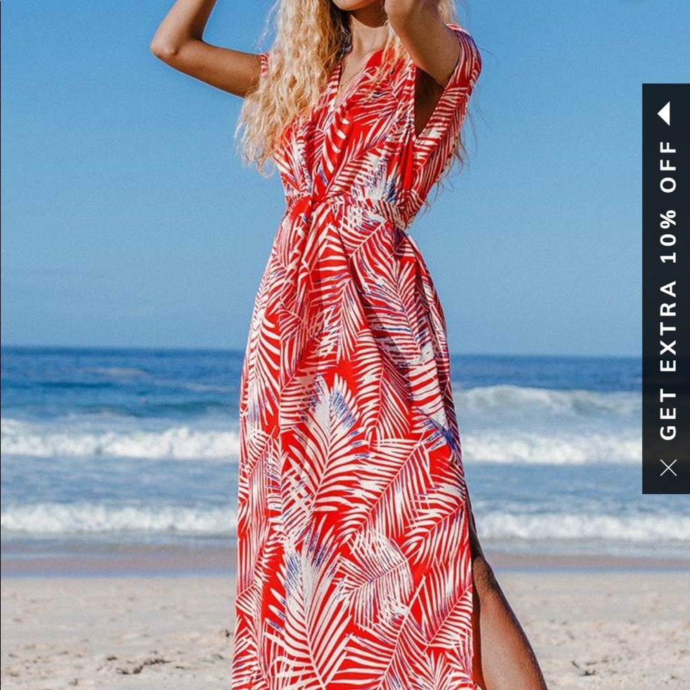 Cupshe Floral Print Maxi Dress